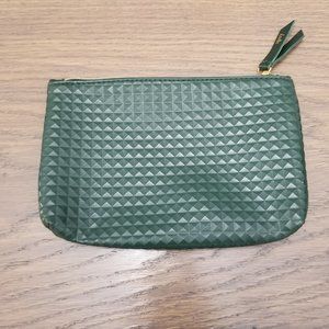 5/$25 Green Stud texture Cosmetic Bag
